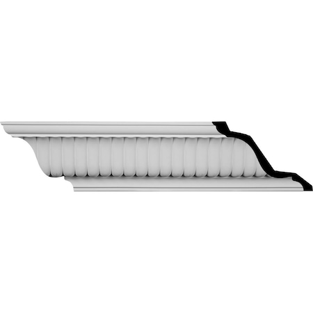 Ekena Millwork SAMPLE - 6 1/2"H x 6"P x 8 5/8"F x 12"L Carrillo Large Crown Moulding SAMPLE-MLD06X06X09CI